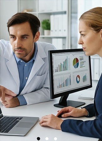 Cercetători analizând date